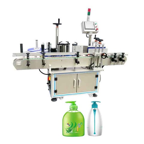 PLC Control Высококачественная настольная автоматическая пластиковая этикетировочная машина для овальных бутылок с минеральной водой 