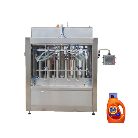 Полностью автоматическая поршневая 4/6/8 многоголовочная машина для розлива / розлива жидкости / чистой воды (AFLS-840/860/880) 